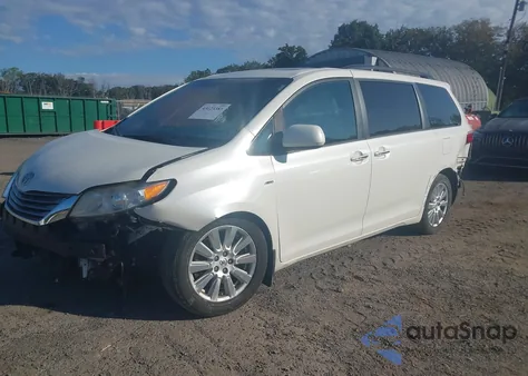 2017 Toyota Sienna Xle/Limited z USA, uszkodzony, nr VIN 5TDDZ3DC6HS167193